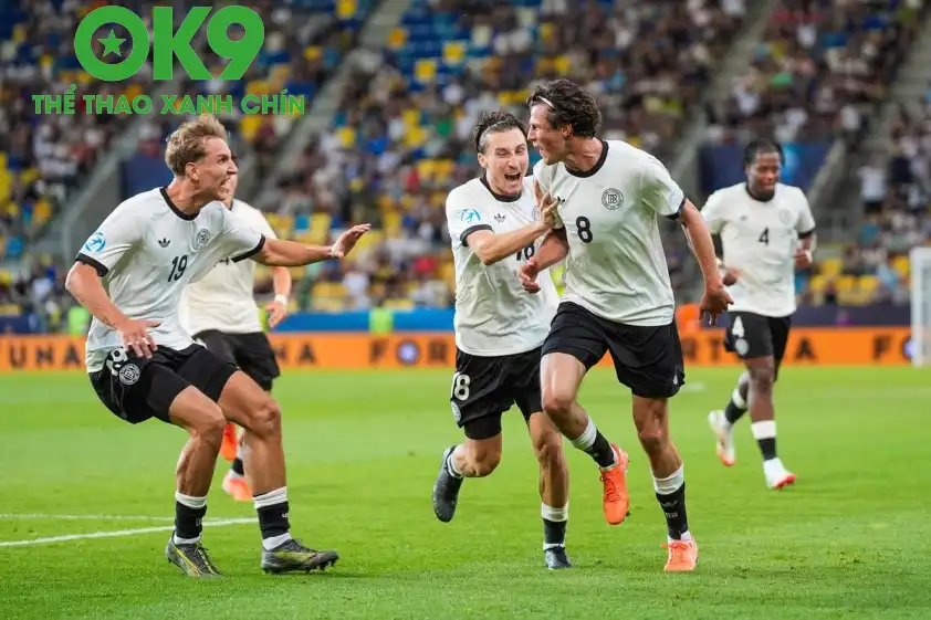 U21 Đức đang thể hiện được bản lĩnh của mình tại VCK U21 châu Âu 2025. (Ảnh: Internet) U21 Đức đang thể hiện được bản lĩnh của mình tại VCK U21 châu Âu 2025. (Ảnh: Internet)